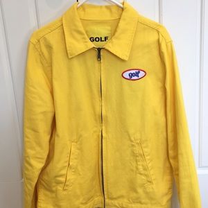 Golf wang yellow work jacket size M